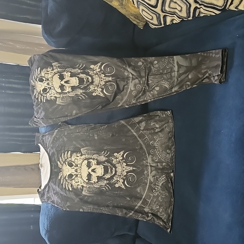 Two piece skull legging set, size Large